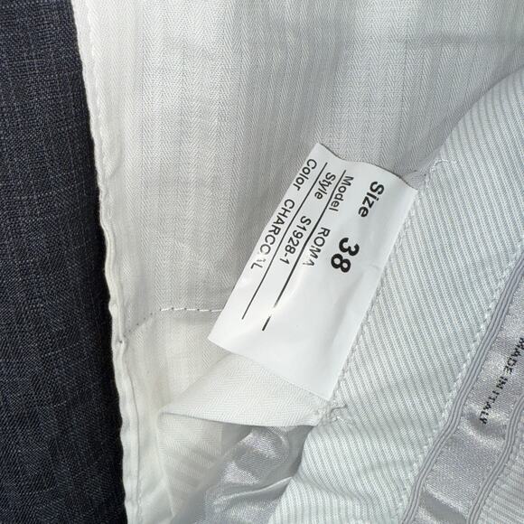 Santorelli Roma Wool Stretch Comfort Pant, charcoal 38L $355 - Picture 11 of 12